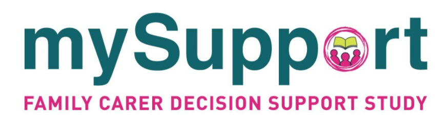 Logo for My Support Family Carer Decision Support (FCDS) Intervention Study