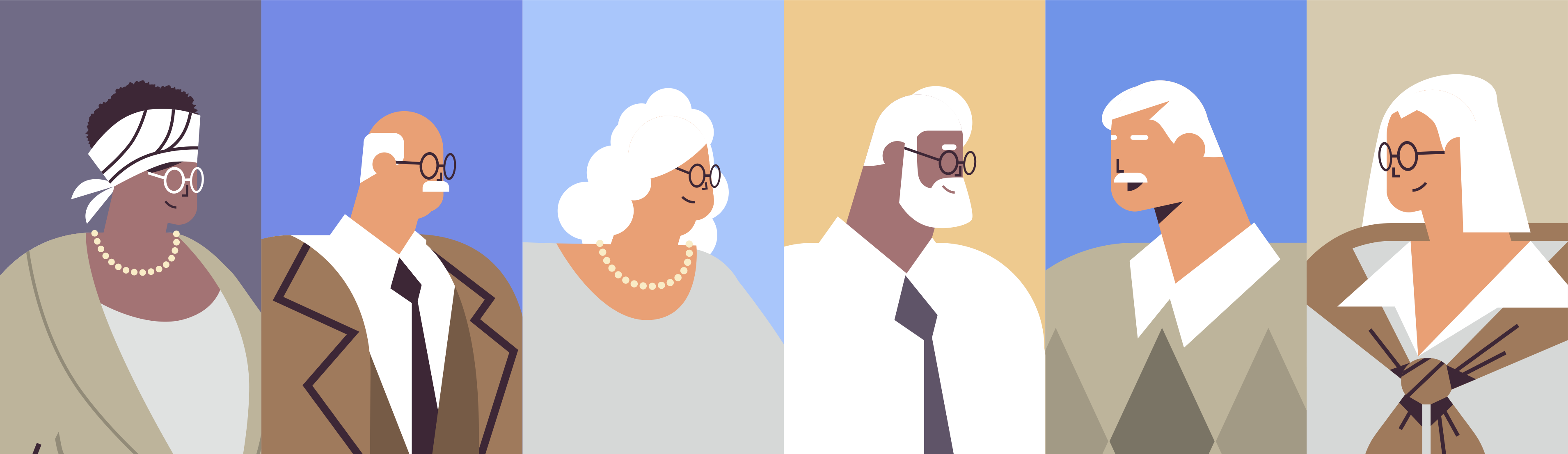 Illustration of older adults