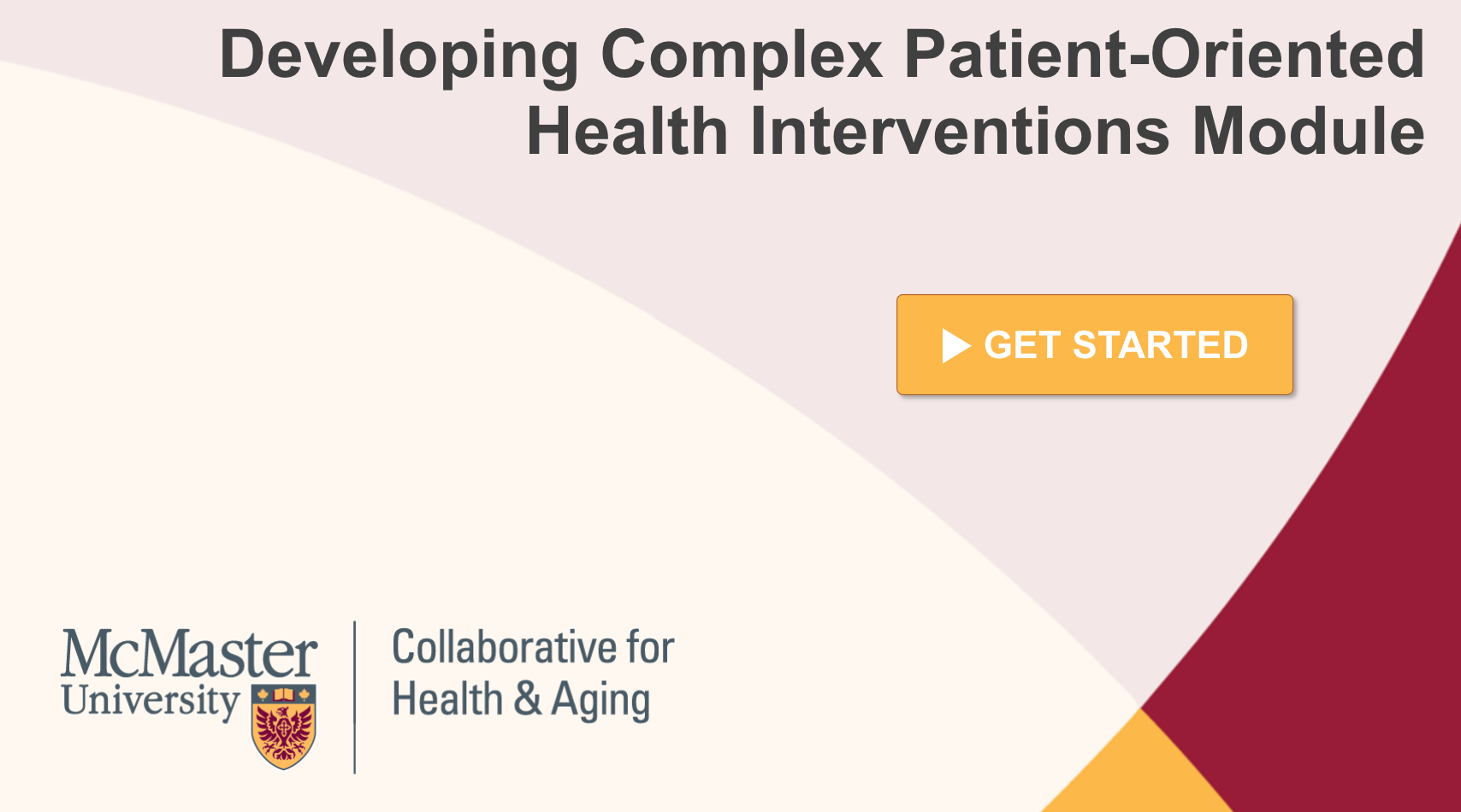 Developing Complex Health Interventions module cover image